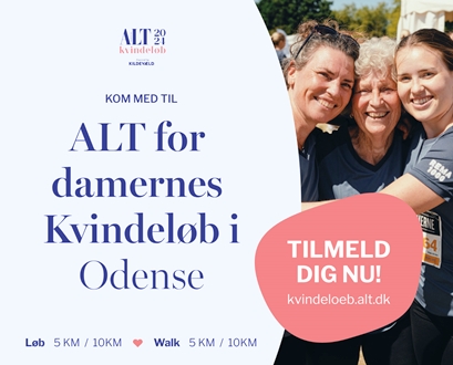 Vi glæder os meget til igen at bringe ALT for damernes Kvindeløb til Odense onsdag d. 19 juni kl. 16